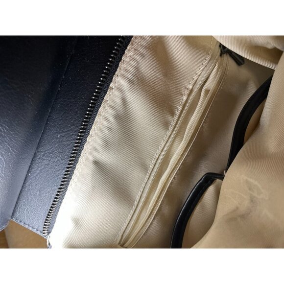 Pixie Mood Kim 14" x 10" Vegan Leather Mini Convertible Black Backpack Minimal - Picture 7 of 7